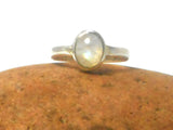 Fiery Oval  Moonstone Sterling Silver 925 Gemstone Ring
