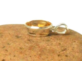 Oval Shaped Citrine Sterling Silver 925 Gemstone Pendant