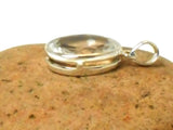 Oval Clear QUARTZ Sterling Silver 925 Gemstone Pendant