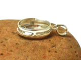 Oval Clear QUARTZ Sterling Silver 925 Gemstone Pendant