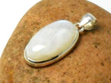 Fiery Oval MOONSTONE Sterling Silver 925 Gemstone Pendant