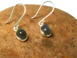 Fiery Oval LABRADORITE Sterling Silver Gemstone Drop Dangle Earrings