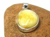 AMBER Sterling Silver Gemstone Pendant