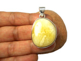 AMBER Sterling Silver Gemstone Pendant