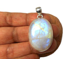 Large Oval Grade 'A' MOONSTONE Sterling Silver 925 Gemstone Pendant