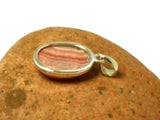 Pink Oval RHODOCHROSITE Sterling Silver 925 Gemstone Pendant