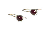Pink Oval  RUBY Sterling Silver 925 Gemstone Earrings