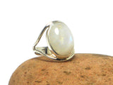 Oval Moonstone Sterling Silver 925 Gemstone Statement Ring