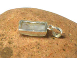 Rectangular MOONSTONE Sterling Silver 925 Gemstone Pendant