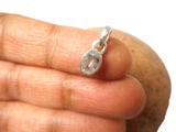 Small Blue AQUAMARINE Sterling Silver Oval 925 Gemstone Pendant