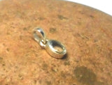 Small Blue AQUAMARINE Sterling Silver Oval 925 Gemstone Pendant
