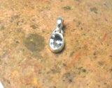 Small Blue AQUAMARINE Sterling Silver Oval 925 Gemstone Pendant