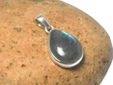 Fiery Teardrop Shaped LABRADORITE Sterling Silver 925 Gemstone Pendant