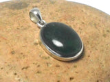 Green Oval Aventurine Sterling Silver 925 Gemstone Pendant