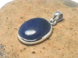 Oval Blue SODALITE Sterling Silver 925 Gemstone Pendant