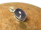 Purple Oval AMETHYST Sterling Silver 925 Gemstone Pendant
