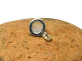 Small Round MOONSTONE Sterling Silver 925 Gemstone Pendant