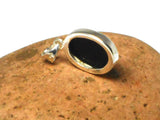 Oval Shaped Black ONYX Sterling Silver 925 Gemstone Pendant