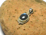 Fiery Oval LABRADORITE  Sterling Silver 925 Gemstone Pendant