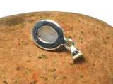 Fiery Oval MOONSTONE Sterling Silver 925 Gemstone Pendant