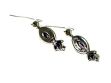 AMETHYST Sterling Silver Gemstone Earrings 925 - (AME1207172)