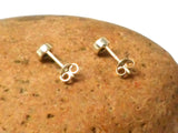 Australian Opal Sterling Silver 925 Gemstone Stud Earrings - 5 mm