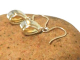 Teardrop Pear Shaped CITRINE Sterling Silver Gemstone Drop Dangle Earrings 925