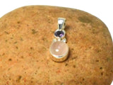Rose Quartz/Amethyst Sterling Silver 925 Gemstone Pendant