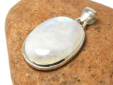 Large Oval Grade 'A' MOONSTONE Sterling Silver 925 Gemstone Pendant