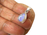 Small Teardrop MOONSTONE Sterling Silver 925 Gemstone Pendant