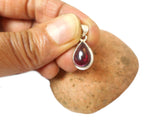 Small Garnet Sterling Silver 925 Gemstone Pendant