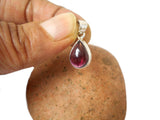 Small Garnet Sterling Silver 925 Gemstone Pendant