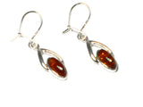 Baltic AMBER Sterling Silver Gemstone Earrings 925