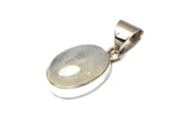 FIery Oval MOONSTONE Sterling Silver 925 Gemstone Pendant