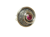 Pink TOURMALINE Sterling Silver 925 Gemstone Ring - Size Q - (TRMR2010163)