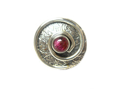 Pink TOURMALINE Sterling Silver 925 Gemstone Ring - Size Q