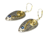 KYANITE Sterling Silver 925 Gemstone Earrings - (KYER2609161)