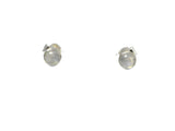 MOONSTONE Sterling Silver Gemstone STUD / Earrings 925 - 5 mm