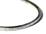 45 cm Sterling Silver 925 Square Snake Chain Necklace - 4 mm - (SNL3007155)