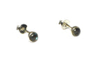 Fiery LABRADORITE Round Shaped Sterling Silver Gemstone Stud Earrings 925  - 4 mm