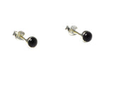 AMETHYST Round Sterling Silver Ear Studs 925 - 4 mm