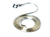22"(56 cm) Sterling Silver Snake Necklace - 1.2 mm