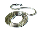 20"(51 cm) Sterling Silver 925 Snake Necklace - 1.5 mm