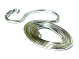 20"(51 cm) Sterling Silver 925 Snake Necklace - 2 mm