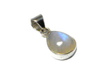 Teardrop Shaped MOONSTONE Sterling Silver 925 Gemstone Pendant