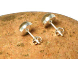 LABRADORITE Round Shaped Sterling Silver Stud Earrings - 7 mm