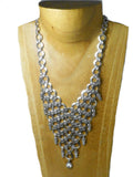 Sterling Silver 925 Tribal Design Necklace - UK Hallmarked - (SNL2303182)