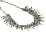 Sterling Silver 925 Tribal Design Necklace - UK Hallmarked - (SNL2303183)