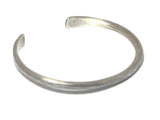Adjustable  Unisex  925 Sterling Silver Bangle - UK Hallmark