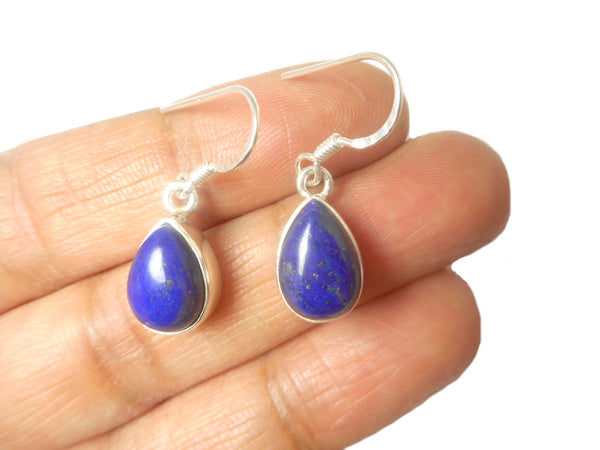 LAPIS LAZULI Sterling Silver Gemstone Earrings 925